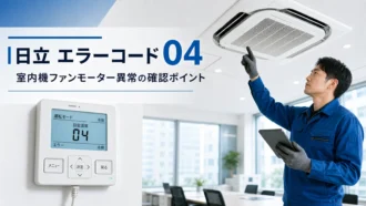 日立 エラーコード 04 の確認と業務用エアコン修理相談