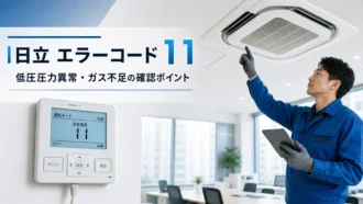 日立 エラーコード 11 の確認と業務用エアコン修理相談