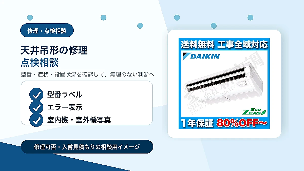 SZRU80BATの修理・点検相談イメージ