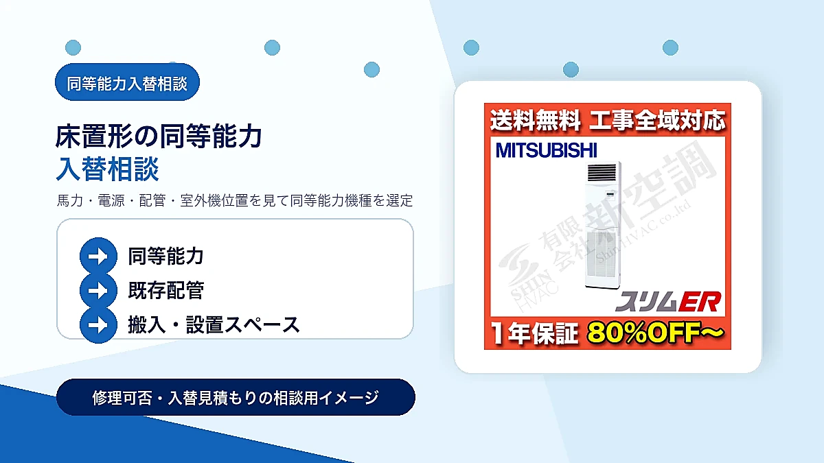 PA-P224B4Cの同等能力機種への入替相談イメージ